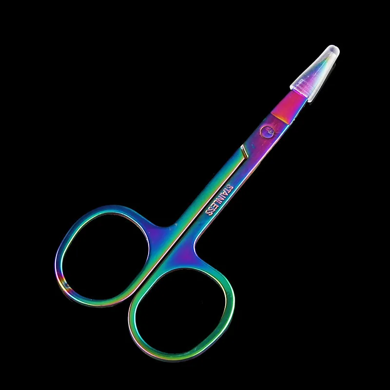 Facial Hair Small Grooming Scissors Men Women Eyebrow Nose Hair Mustache Beard Eyelashes Ear Trimming nose hair scissors eyebrow scissors facial hair scissors
