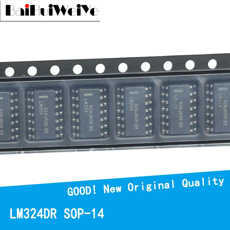 Новый оригинальный чипсет усилителя ИС LM324DR SOP14 LM324DR2G SOP-14 20 шт./лот | Электронные