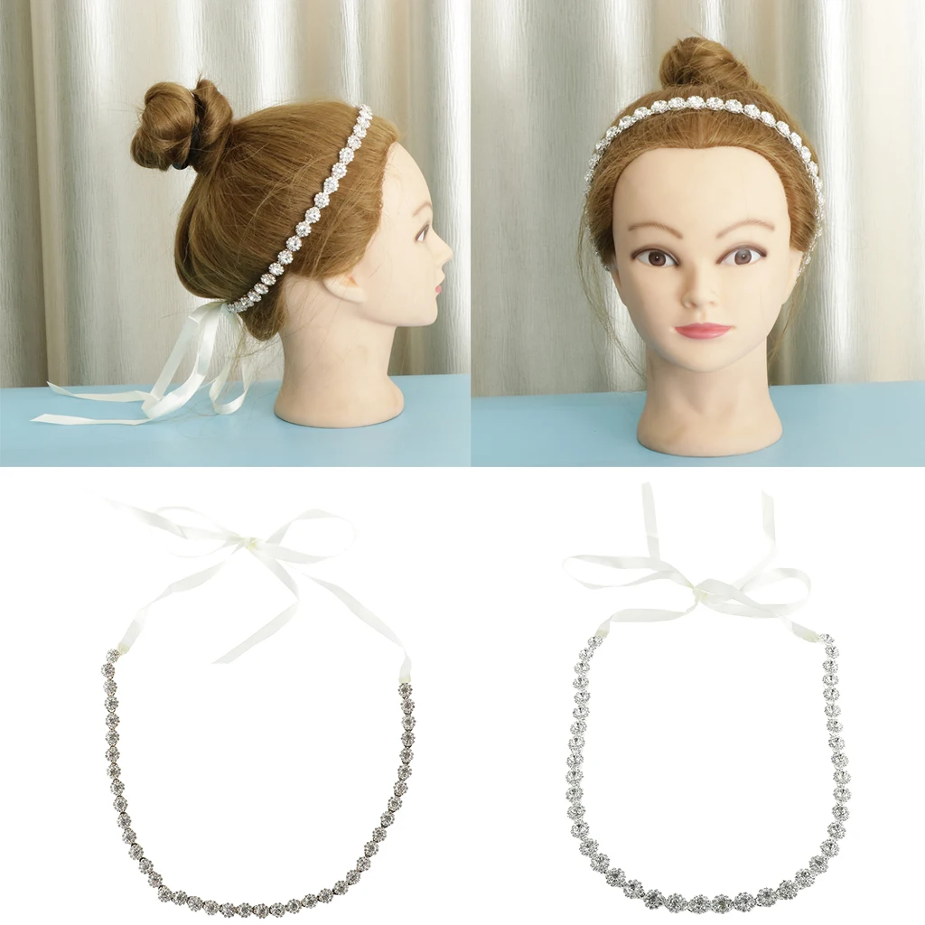 Luxury Rhinestone Bridal Wedding Dress Sash Belt Waistband Waist Ribbon 2019