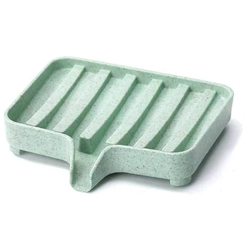 

Sponge Holder Storage Rack Drain Soap Box Tray Soapbox 1 Pcs Shower Soap Tray Tool Soap Dish Plate Holder Green