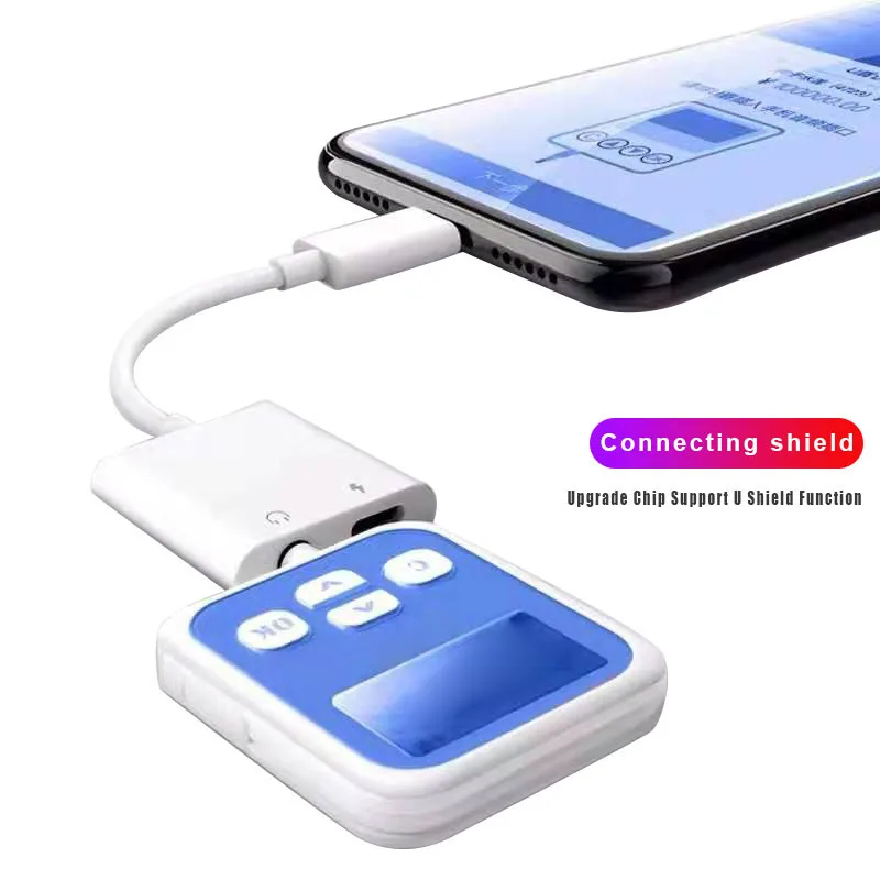 New 2 in 1 Type C to 3 5mm Charger Audio Adapter Headphone Jack Portable USB Cable DOM668
