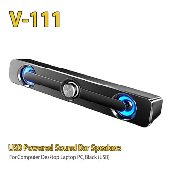 

USB Wired Powerful Computer Speaker Bar Stereo Subwoofer Bass Speaker Surround Sound Box For PC Laptop Phone Tablet MP3 MP4
