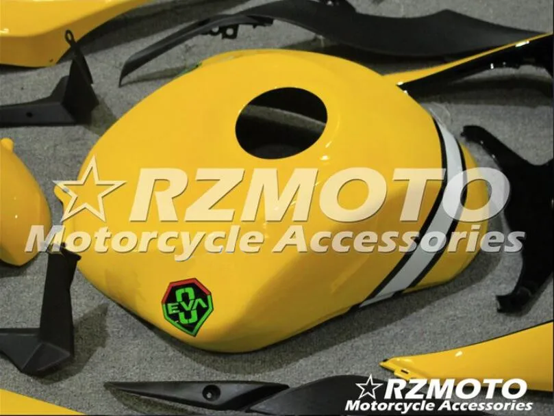 4 подарки ABS литьевая форма мотоцикл Полный обтекатели подходит для Kawasaki ZX-6R 09 10 11 12 2009-2012 Кузов Набор на заказ желтый
