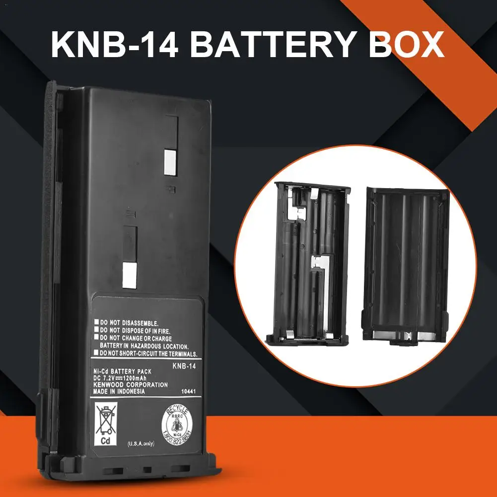 

Portable Battery Box for KNB-14 TK-238 TK-260 TK-260G TK-261 TK-270 Batteries Clip Holder Container Accessories