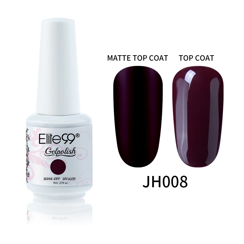 JH008 Elite99 8 мл Гель-лак для ногтей замочить от телесного цвета УФ Гель-лак для маникюра гибридные Лаки Полуперманентная основа верхнее покрытие для ногтей - Цвет: JH008