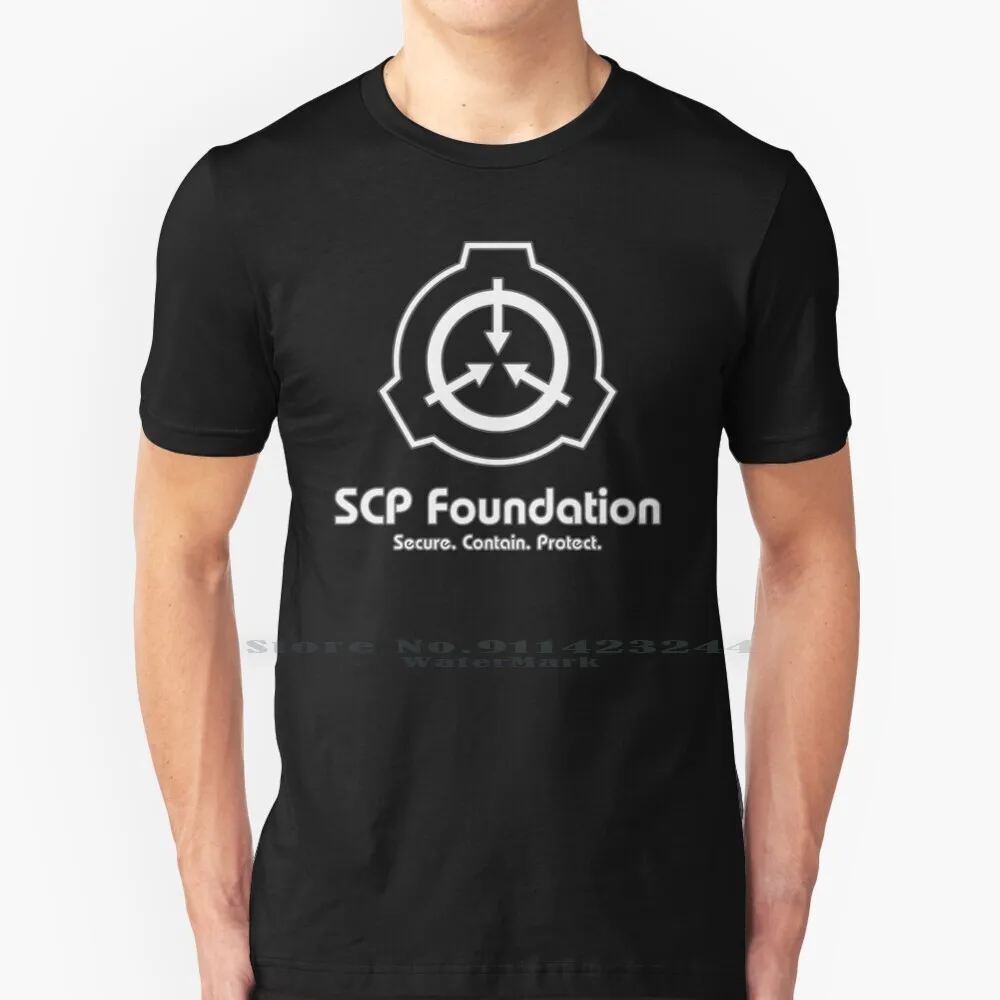 Scp Foundation ( In Bianco) T Shirt Cotton 6Xl Scp Foundation Baction Violation Secure Contiene Protect Scp 173 Special