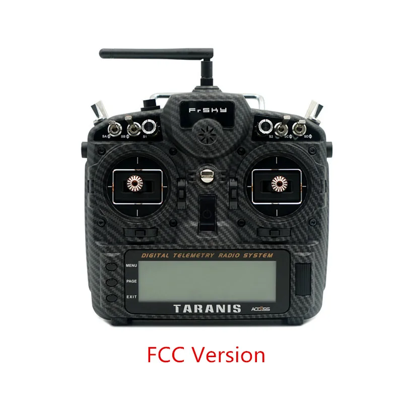 Carbon color FCC FrSky Taranis X9D Plus 24CH D16 Радиоуправляемый передатчик M9 Датчик Холла карданный беспроводной тренировочный передатчик дистанционного управления - Цвет: Carbon color FCC