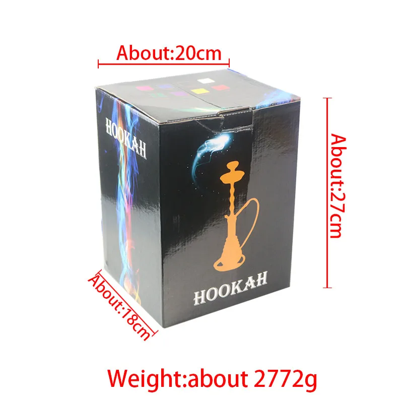 Стеклянный кальян с металлической ручкой 2 цвета|Трубки и аксессуары для кальяна|