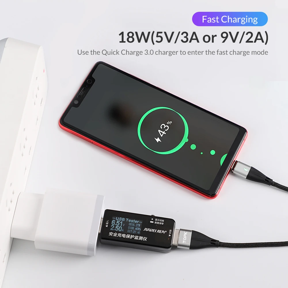 3A кабель для быстрой зарядки USB 3,0 type C для Xiaomi Redmi Note 7 кабель для быстрой зарядки type-C синхронный кабель для передачи данных для samsung S9 S10 Plus