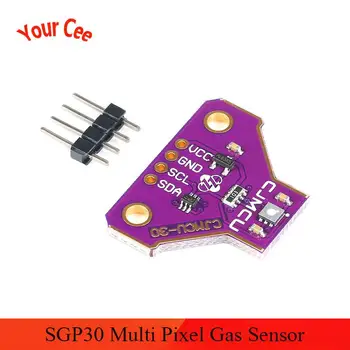 

10 Pcs SGP30 Multi Pixel Gas Sensor Indoor Air Measurement Sensor Module CJMCU-30 TVOC/eCO2 I2C Interface SGP Air Detector Board