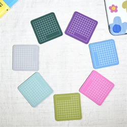 Tapete de corte de pvc para scrapbooking, 6*6cm, ferramenta manual para corte, trabalho de retalhos, scrapbooking, escultura em pvc, placa de corte autocurável
