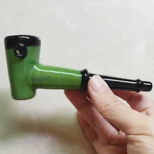 Портативная стеклянная табачная трубка сигарета сигарная трубка курительная трубка травяной табачный инструмент для труб аксессуар случайный цвет