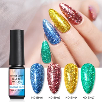 

NICOLE DIARY Nail Gel Polish Cat Eye Soak Off UV Gel Nail Polish varnish Varnish Nail Art Designs