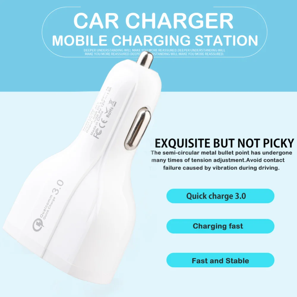 Автомобильное зарядное устройство для телефона Mini Dual USB Автомобильное зарядное устройство 3.5A быстрое зарядное устройство для iPhone 7 8 X Xs универсальное автомобильное зарядное устройство для телефона