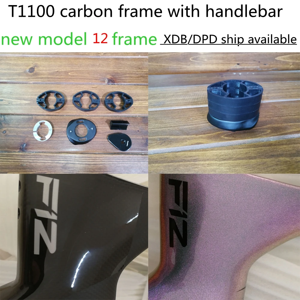 

good quality T1100 New carbon fiber road bike bicycle 1k F12 frame Rim brake or disc brake Various color and DPD XDB available