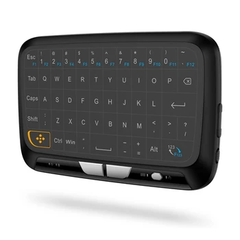 

H18 2.4GHz Full Touchpad Keyboard, Wireless Keyboard Mouse Mode Remote Control with Vibration Feedback for Smart TV