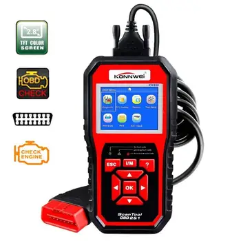 

OBDⅡ 12V car engine scanner auto diagnostic engine analyzer code reader fault scanning tool sensor check battery voltage test