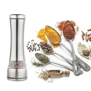 

Stainless Steel Salt Pepper Grinder Manual Mill Spice Grinder Muller Kitchen Cooking Gadgets Spice Tool