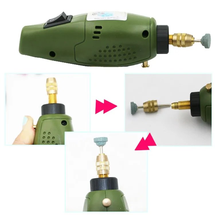 AXK Super Mini Electric Grinding Set 12V DC Drill Grinder Tool for Milling Polishing Drilling Cutting Engraving DT295