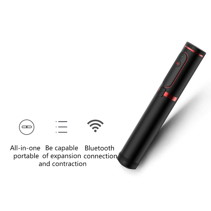 Bluetooth пульт дистанционного управления вещания алюминиевый сплав Интегрированный многофункциональный селфи палка со штативом Palo Selfie