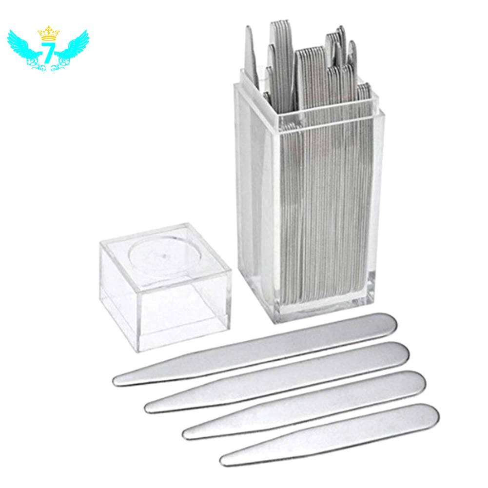 

Different Sets Stainless Steel Collar Stays for BF Business Man Shirt Bone Stiffeners Inserts Father's Day Gift TOA