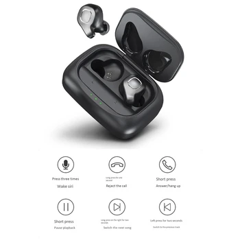 

TWS Bluetooth Headset 5.0 High-Fidelity Smart Noise Reduction Smart Charging Warehouse Life Waterproof Wireless Headphones
