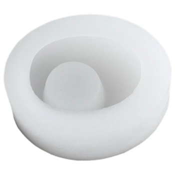 

Cobblestone Candlestick Silicone Mold Concrete Flowerpot Mould Handmade Cement Candle Holder Desktop Decoration