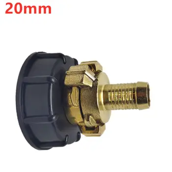 

Water storage tank IBC Tank adapter S60X6 with 20/25mm barbed brass geka style hose connector