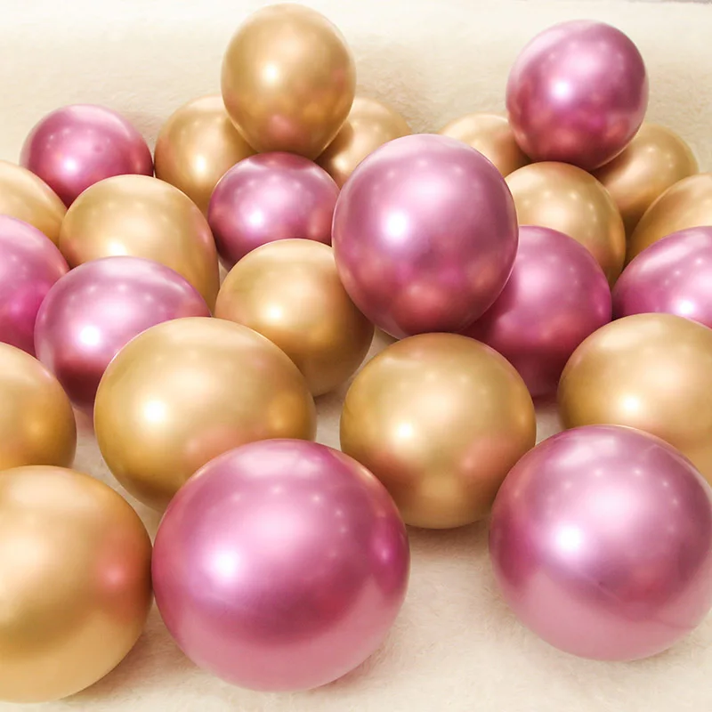 30 шт. 12 дюймовое металлическое воздушных шаров из латекса, цвета: золотистый, серебристый обувь; цвет розовый; Свадебные украшения матовая гелиевые шары День рождения украшения для взрослых