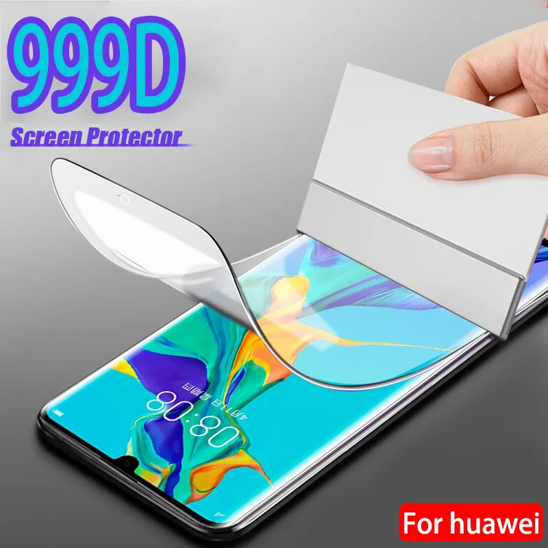 Полное покрытие Гидрогелевая пленка без стекла для Huawei P30 20 40 10 lite Pro Защитное