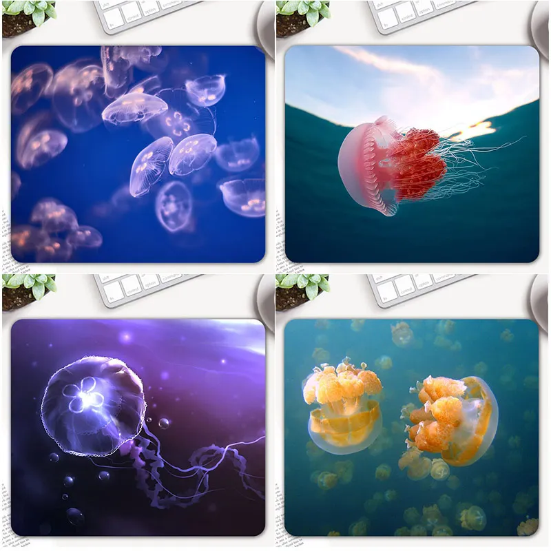 Горячая Распродажа Jelly Fish коврик для мыши универсальный Противоскользящий