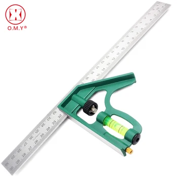 

300MM professional carpenter tools Combination Square Ruler Stainless Steel protractor Multi-function Measuring Tool