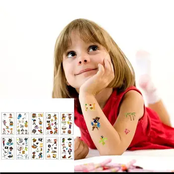 

Behogar 10 Sheets Waterproof Pirate Theme Temporary Tattoo Body Tattoo Stickers for Kids Children Birthday Festival Party