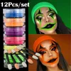 6 colors Mix/set Neon Loose Powder Eyeshadow Pigment Matte Mineral Spangle Nail Powder Make Up Shimmer Shining Eye Shadow ► Photo 3/6
