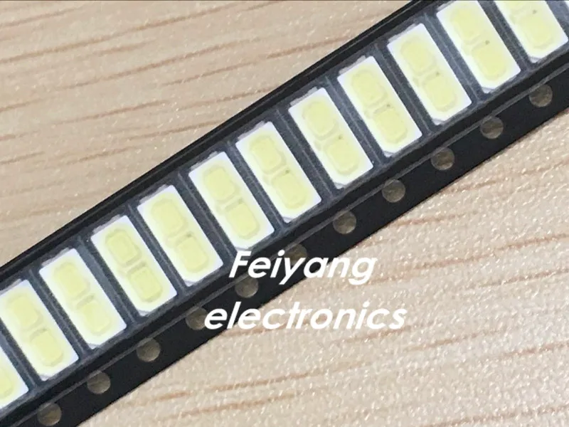 200pcs FOR LG Innotek LED Backlight 1W 7030 6V Cool white TV Application smd led cold 100-110lm 7.0*3.0*0.8mm | Электронные