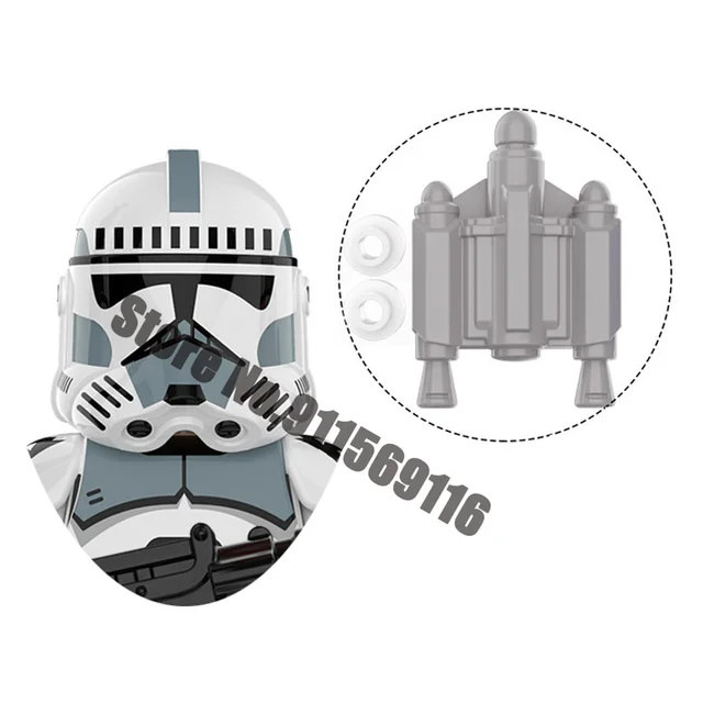 501st Clone Trooper Building Blocks Republic Commando Force 99 Hunter Crosshair Wrecker Echo Cody Rex Star Brick Figure Wars Toy D-XP330