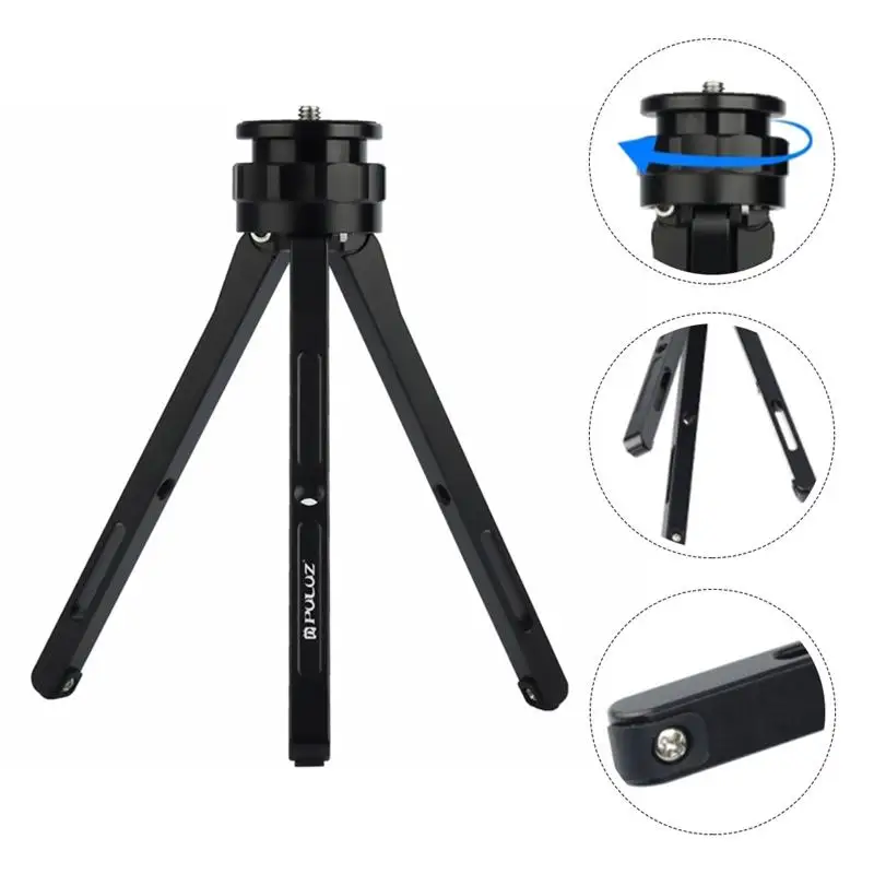 

1Pc Mini Tripod Adjustable Phone Tripod Aluminum Alloy Live Tripod Stand