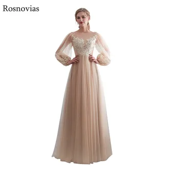 

Bohemian Beach Wedding Dresses 2019 Scoop Long Sleeves Zipper Back Floor Length Lace Applique Modest Bridal Gowns In Stock Cheap