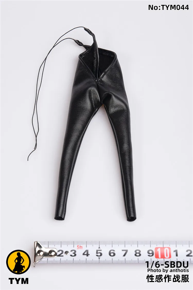 Цена TYM044 1 6 женская кукла солдат слинг сексуальный комбинезон Кожа боевые колготки слинг Комбинезоны для 12