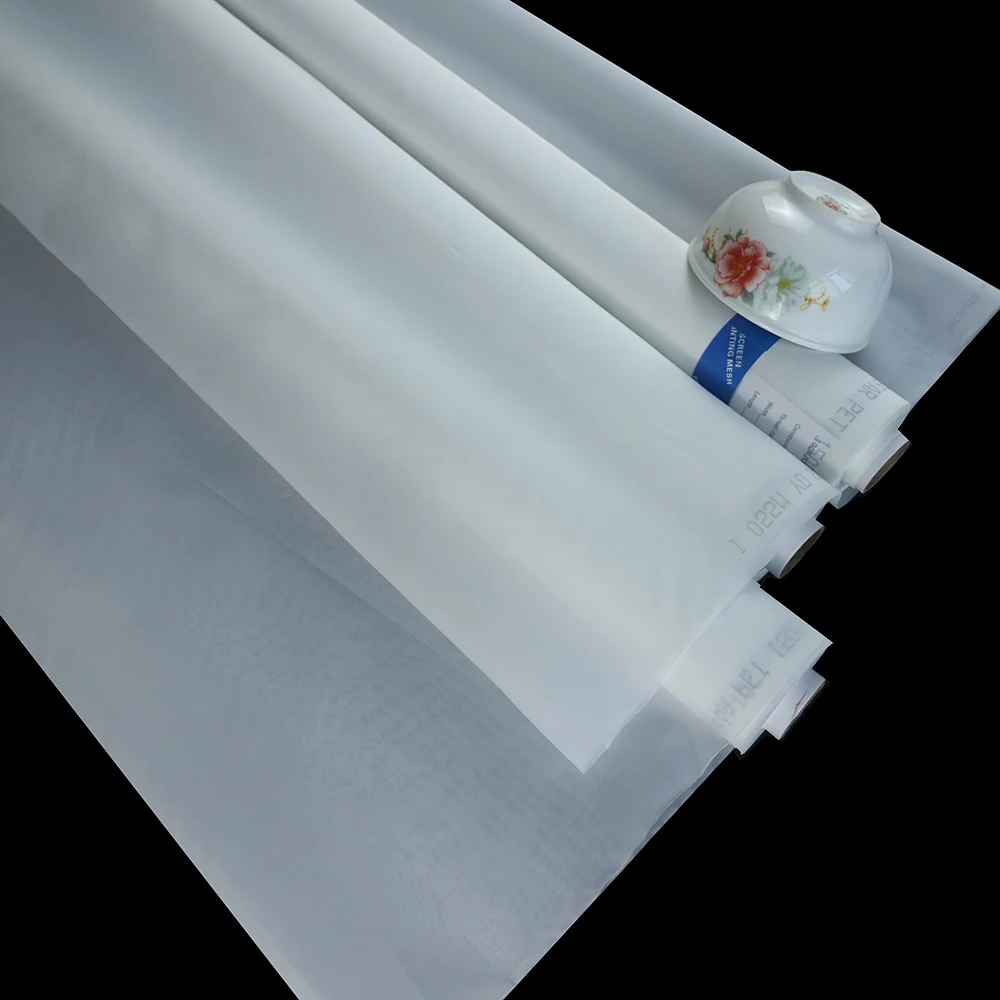 3 Stück 1 Meter Polyester Siebdruck Mesh 145cm Breite 120T Weiß 