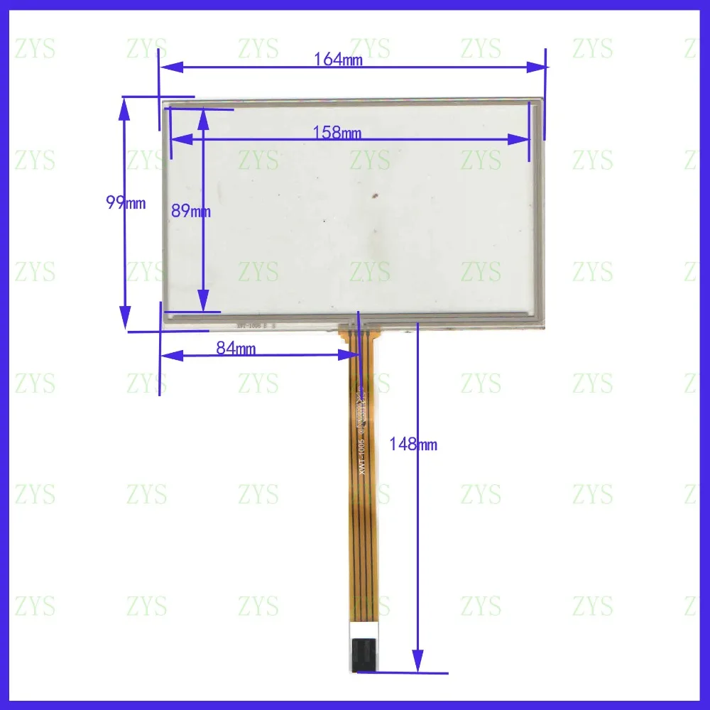 ZhiYuSun XWT1005 это совместимо 164*99 мм контактная точка до 7 дюймов сенсорный датчик стекло сопротивление экрана 164*99 XWT 1005