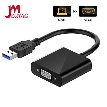 

MEUYAG USB 3.0 to VGA Adapter Converter External Video Card Multi-display Male to Female For PC Laptop with Windows 7/8.1/10 /XP