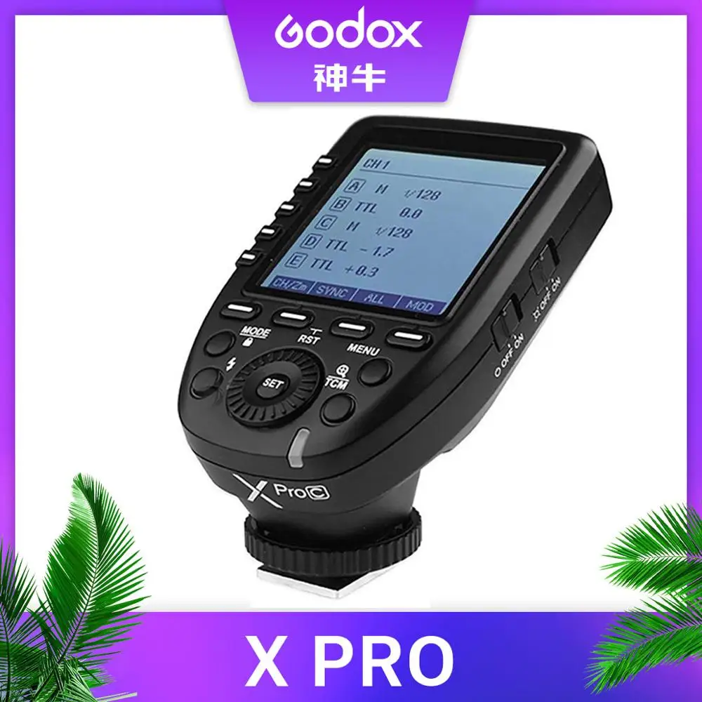 Godox Xpro серии вспышки триггера передатчик Xpro-C/N/S/F/O для всех типов камеры для Canon Nikon sony Olympus Panasonic Fuji