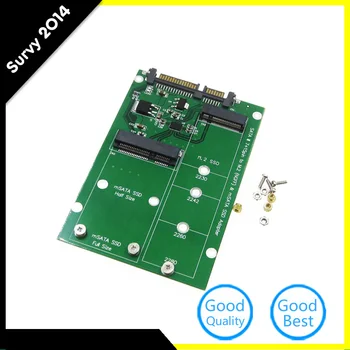 

MSATA & M.2 (B-key NGFF)2in1 Multiple Sized SSD To SATA 3 III Adapter Converter Z09 Drop ship diy electronics