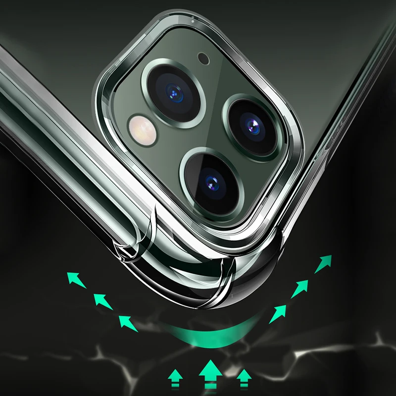 Роскошный противоударный силиконовый чехол для телефона iphone 11 X XS 11 PRO Прозрачная защитная задняя крышка для iphone 11 PRO MAX чехлы
