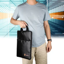 Портативный Большой безопасный органайзер, сумка для переноски, огнеупорная сумка на молнии, Сумка для документов, наличных денег, телефона