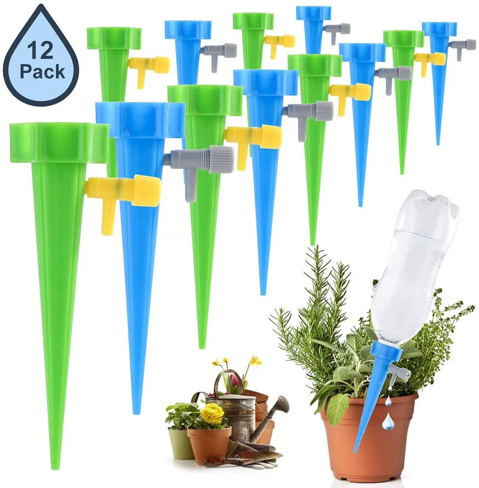 

12/6/1pcs Self Watering Device Spikes Automatic Adjustable Drip Irrigation System Kits for Plants Flower Auto Dripper Dispenser