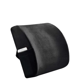 

Car Memory Foam Breathable Healthcare Lumbar Cushion Back Waist Support Travel Pillow Car Seat Home Office Pillows Relieve Pain