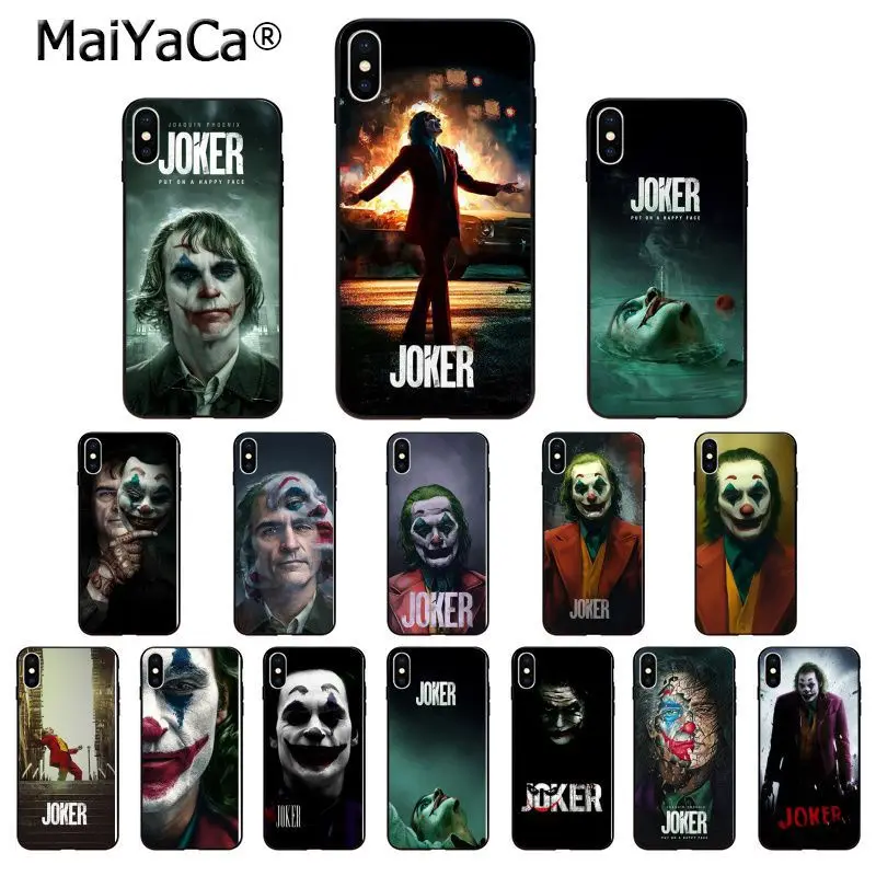 Мягкий силиконовый чехол MaiYaCa Movie Joker из ТПУ для iPhone X XS MAX 6 6s 7 7plus 8 8Plus 5 5S SE XR 11 11pro