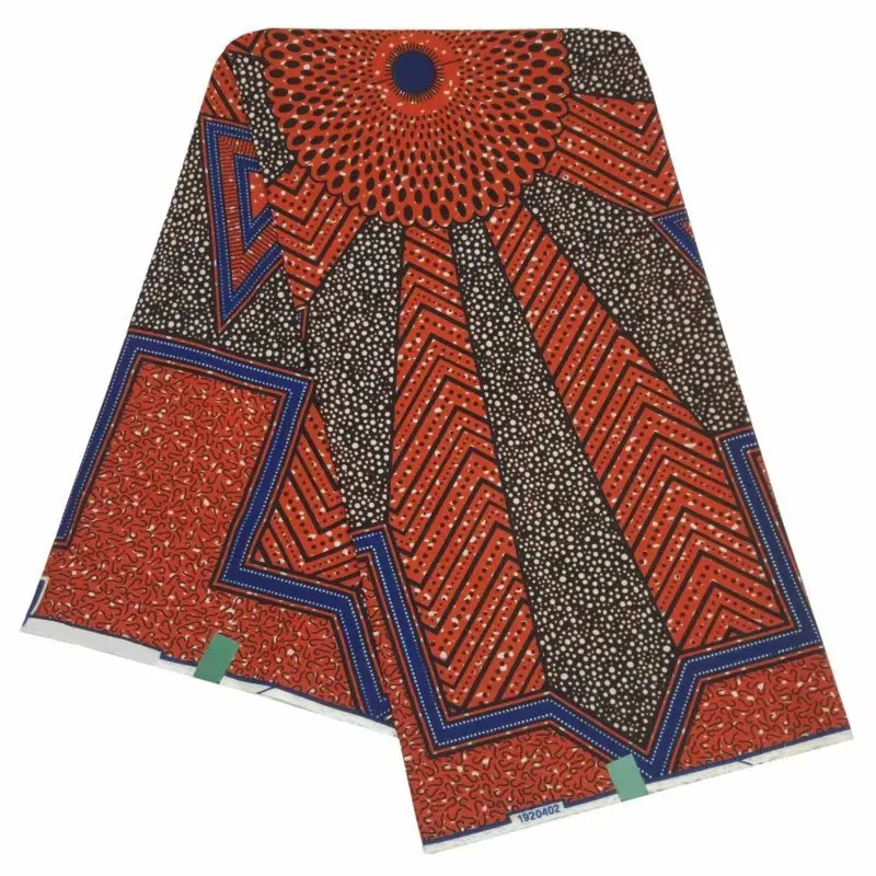 S006M African Nigerian Real Wax Fabric for Women Ankara Cotton Prints Super Fashion Quality Wax Fabric For Hollandies